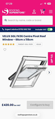 Velux ggl fk06 - 2070, white